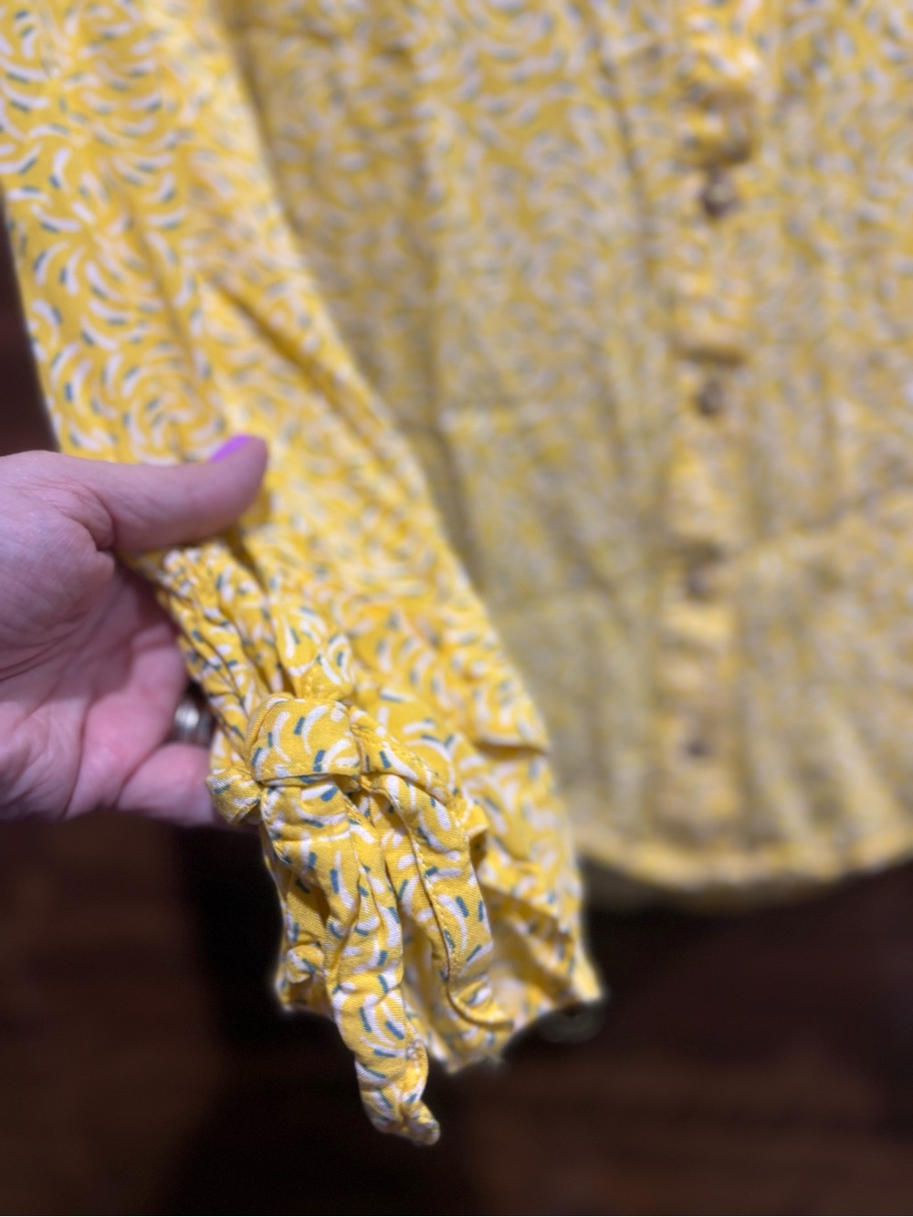 Maeve by Anthropologie Yellow Blithe Button Down Blouse - Picture 7 of 11